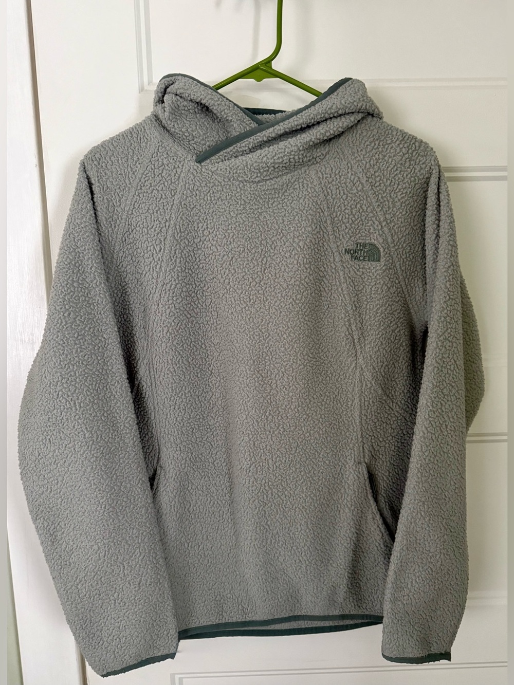 The North Face Fleece Sherpa Hoodie - Light Green - Women’s - Large